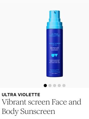 NWT Ultra Violette Bright Blue Face & Body Sunscreen SPF 50